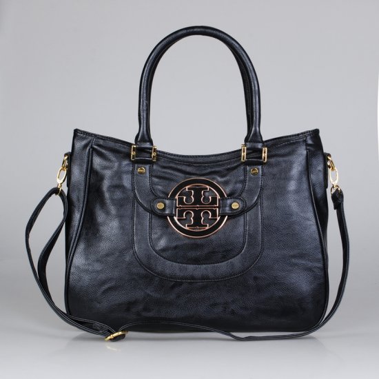 Tory Burch Classic Handle Black Tote Handbags